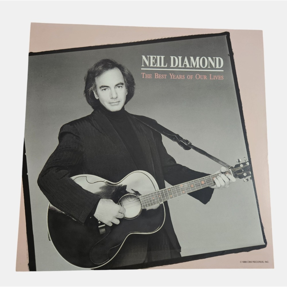 Neil Diamond The Best Years of Our Lives‎ 1988 Promo Poster 12x12 Double Sided